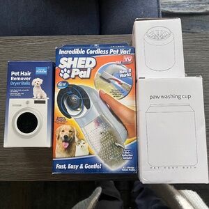 NEW |•DOG STUFF•| Shed Pal + Dryer Ball + Large + Small Washing Cups
